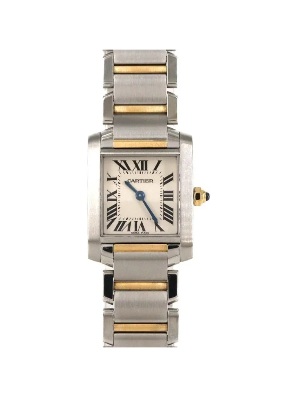 Cartier Tank Francaise SM Stainless Steel Yellow Gold Quartz Watch